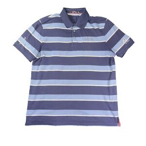 Ralph Lauren RLX Polo Shirt Mens XL Striped Ko Olina Golf Performance Pro Fit